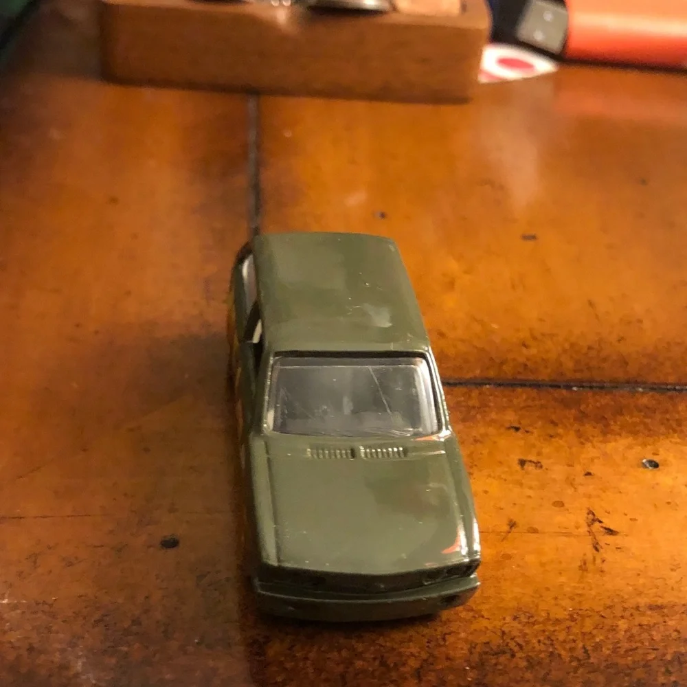 Toy Green Die-Cast Sedan - Olive Green